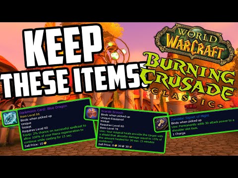 Classic WoW items to keep for TBC Classic - Keep These items for WoW TBC!
