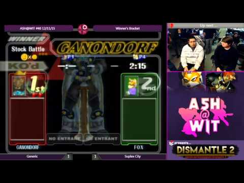 Generic (Marth) vs Suplex City (Fox) - ASH@WIT #40 Melee Bracket