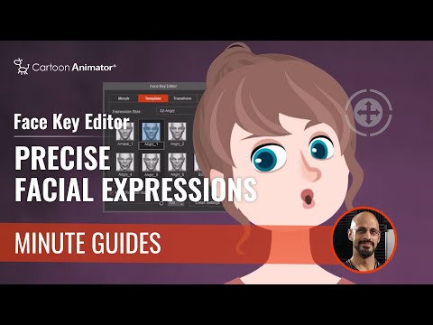 Face Key Editor - Precise facial expressions | Minute Guides | Cartoon Animator