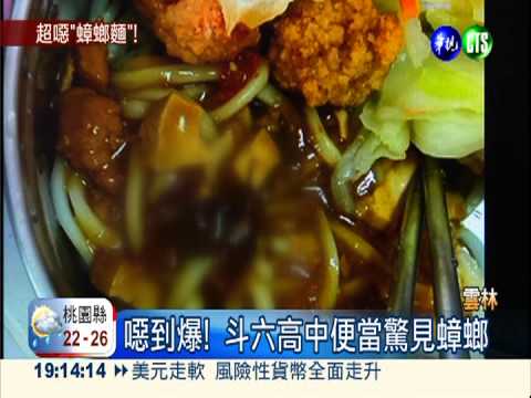噁!斗六高中便當 竟吃到蟑螂殼