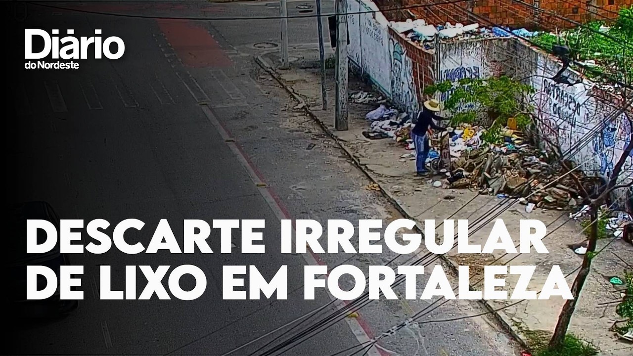 Imagem da notícia Câmeras de Fortaleza flagram 8 infrações por dia, em média, de descarte irregular de lixo