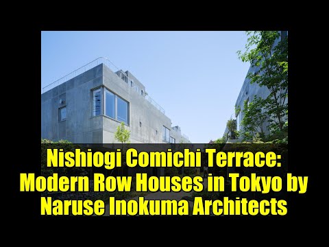 Nishiogi Comichi Terrace: Modern Row Houses in Tokyo by Naruse Inokuma Architects
