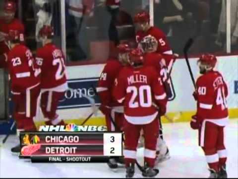 Shootout - Chicago Blackhawks Vs Detroit Red Wings -  4/7 - 2012 - Patrick Kane Dangle
