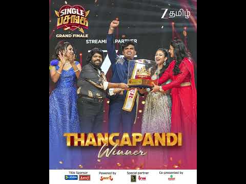 Winner - Thangapandi 🎉Single Pasanga | Grand Finale |🙏 Subscribe my channel 💕