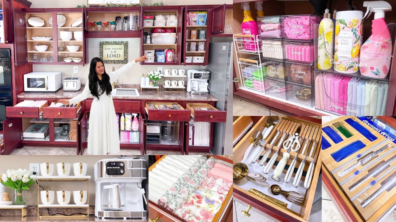 KITCHEN ORGANIZATION IDEAS 🌟 Satisfying Kitchen Restock, Organizing & Clean With Me