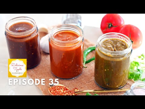 Green/Tamarind/Tomato/Chili Sauce | 포 스타일 소스 | Dört Tarz Sos | Dörd stil sousu - EP35
