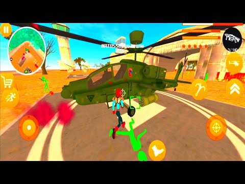 Spider Stickman Rope Hero Police Crime Simulator Android Gameplay 2023