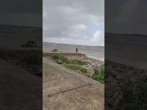 Angry sea beach inchudi