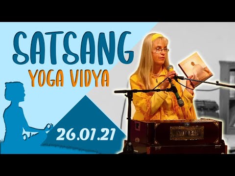 Satsang + Meditation, Mantra und Kirtan mit Sybille - Yoga Vidya Ashram Live 20:00 - 26.01.2021