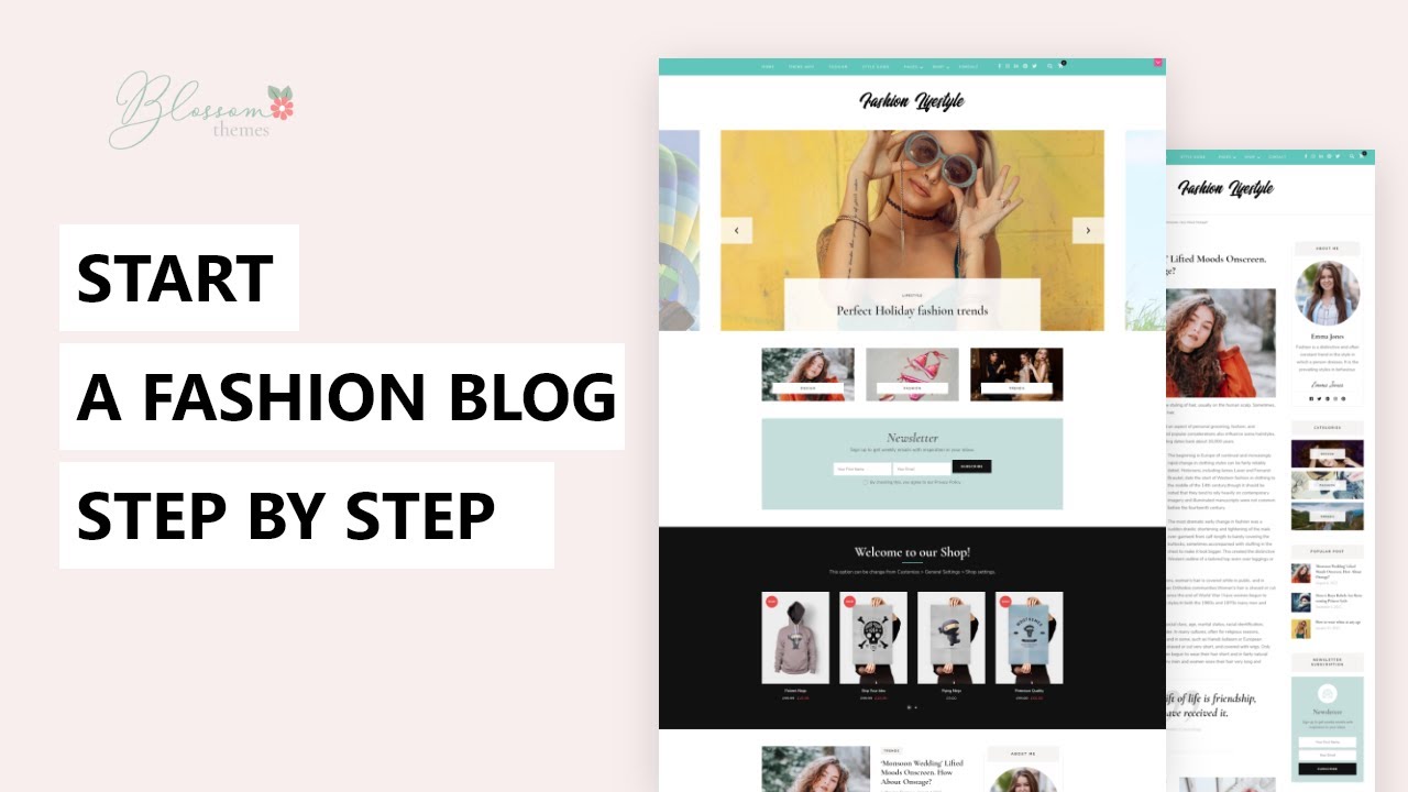 Start A Fashion Blog Step By Step In 2024 | Fashion Lifestyle WordPress Theme