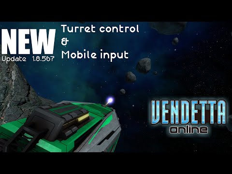 Self firing turrets and mobile control update in Vendetta Online!!!