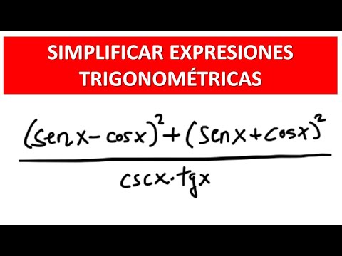 CÓMO SIMPLIFICAR UNA EXPRESIÓN TRIGONOMÉTRICA (en la clandestinidad)