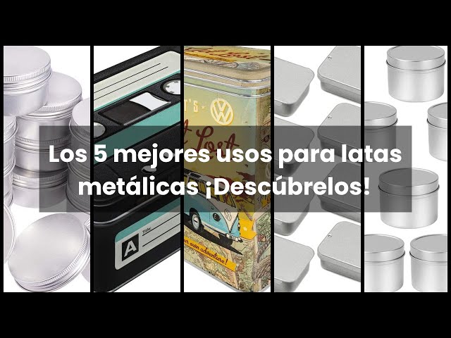 Vídeo relacionado con WeddHuis 6 Piezas Latas Metálicas Rectangulares Pequeñas Cajas de Almacenamiento Portátiles Contenedores de Metal (88 * 60 * 18mm)