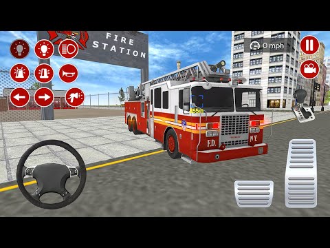 Real Fire Fighter Truck Driving Simulator 2020 - Android Gameplay