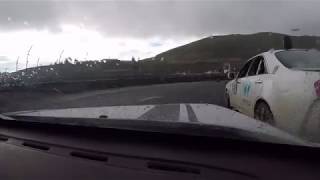 24 Hours of Lemons December 2019 Sonoma Raceway - Three across in turn 11