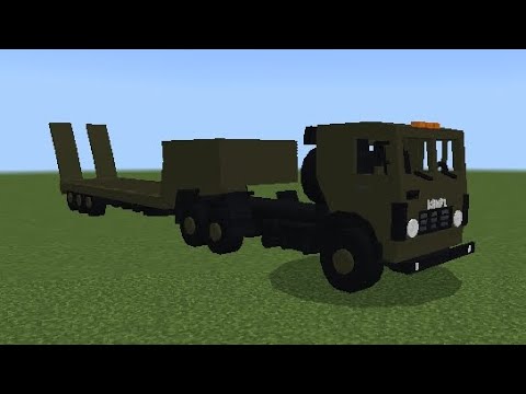 мод на КАМАЗ танковоз в Майнкрафт пе 1.20