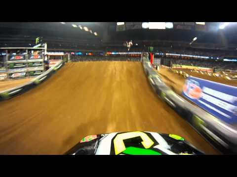 GoPro HD:  AJ Catanzaro Race - Houston Monster Energy Supercross 2011