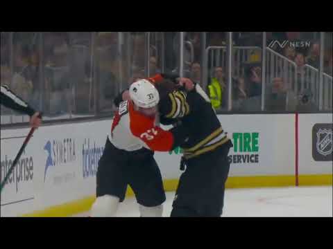 NHL Fight | Jakub Lauko (BOS) vs Louie Belpedio (PHI) - 9/29/23