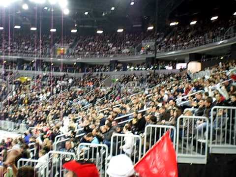 "Zig Zag Medvescak" of the supporters of the KAC at Arena Zagreb
