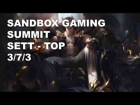 SANDBOX Gaming Summit Top Sett vs Ekko - KR Challenger Patch 10.8