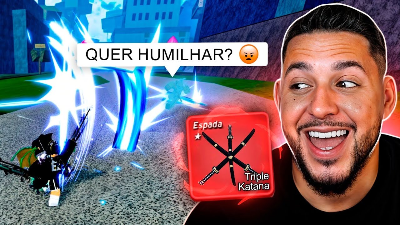 Deixei a Triple Katana Inicial "MITICA" pra CAÇAR BOUNTY no Blox fruits 🔥😳