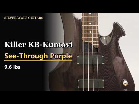 Killer KB-Kumovi Bass - See-Through Purple - Toshiya Vulture-Style - Made in Korea(23X019) image 11