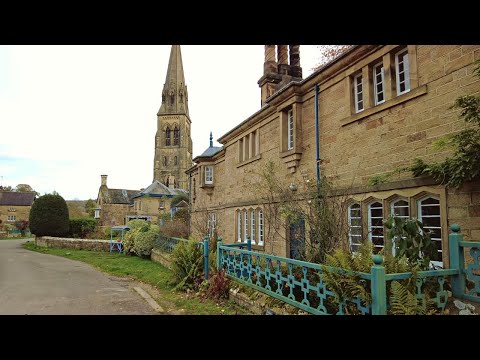 Chatsworth and Edensor Village Walk, English Countryside 4K