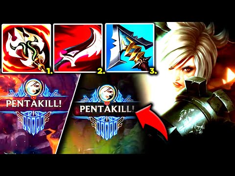 RIVEN TOP CAN LITERALLY 1V5 THE FULL ENEMY TEAM (2 PENTAKILLS) - S13 Riven TOP Gameplay Guide