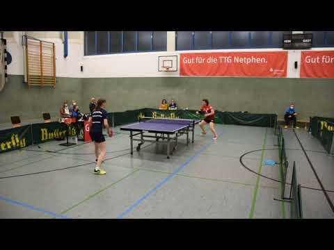 Martina Moosbrucker - Narine Antonyan ( DJK BW Annen 2 ) am 02.10.2021: 7:11, 8:11 und 8:11