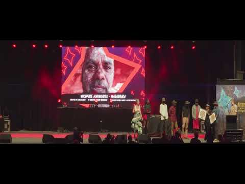 Manwurrk Band Community win! National Indigenous Music Awards NIMA 2023 Botanic Gardens Amphitheatre