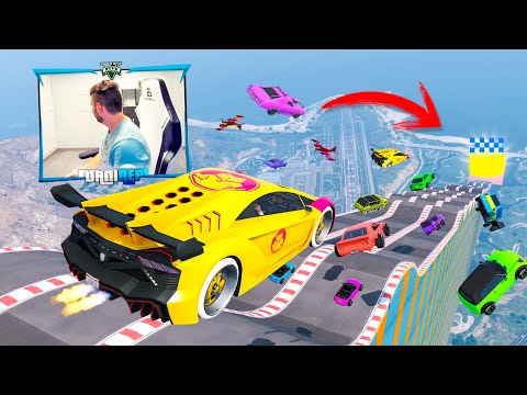 MEGA RAMPA PERO ME PONGO DE ESPALDA Y NO VEO NADA!! - GTA 5 ONLINE