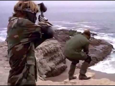 BAYWATCH S06E11 - Logan throws Cody off a cliff after FIGHT, Mitch saves him (FIGHT)