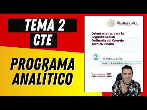 TEMA 2 CTE: PROGRAMA ANALÍTICO