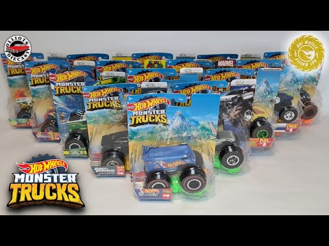 Unboxing Hot Wheels Monster Trucks - Including Two Treasure Hunts