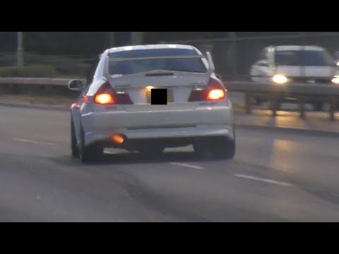 630HP Mitsubishi Evo V- LAUNCHES & ANTILAG!