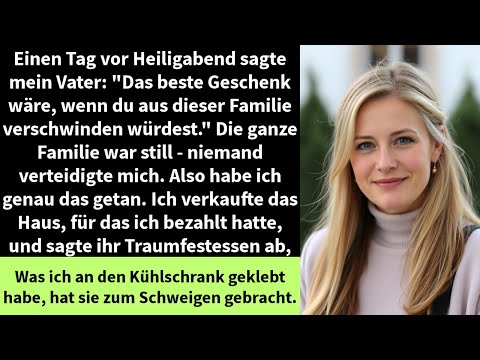Einen Tag vor Heiligabend sagte mein Vater: "Das beste Geschenk wäre, wenn du aus dieser Familie