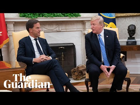 'No': Dutch prime minister awkwardly interrupts President Trump