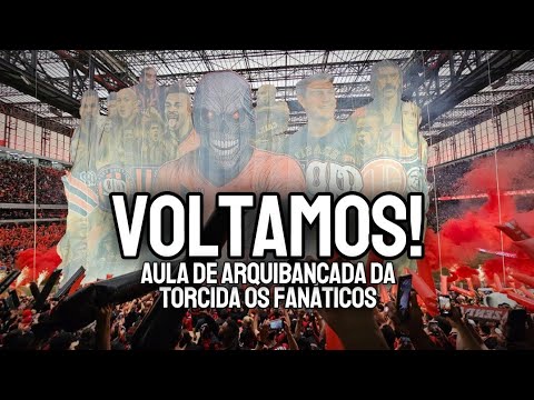 O FURACÃO VOLTOU: festa da Torcida OS FANÁTICOS em Athletico-PR 1x0 América-MG - jogo do acesso