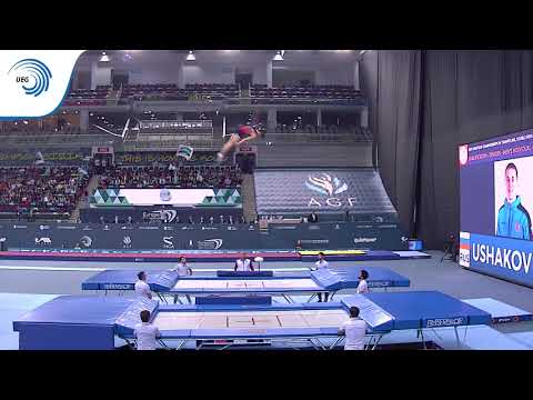 Dmitri Ushakov (RUS) - 2018 Trampoline Europeans, top qualifier trampoline