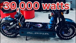 Mad Max Pro X Ultra ( Alpina B- Series ) 30000 watts hyper-superscooter with tons of features
