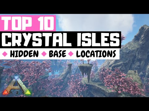TOP 10 HIDDEN RATHOLE BASE LOCATIONS CRYSTAL ISLES (ARK: Survival Evolved)