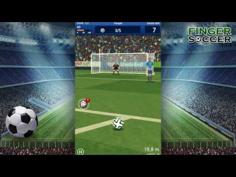 Finger soccer : Football kick video