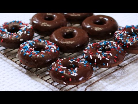 How to Make Chocolate Donuts - Chocolate Cake Doughnuts Recipe