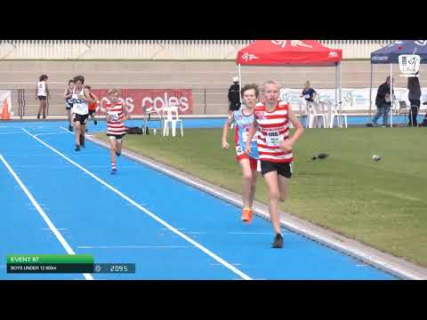 Boys Under 12 800m H1 - 2020 State Combined Events Championships // LAVicTV