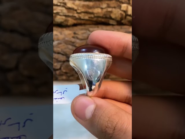 حجر عقيق قبه خرساني حبه راهيه وصياغه موديل اسطنبولي