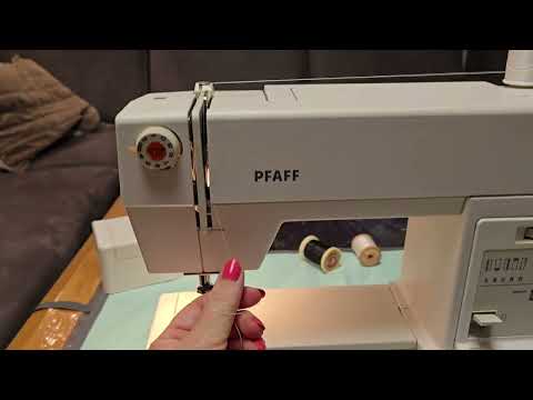 How to Thread Pfaff Varimatic 6085. Anleitung Einfädeln. Пошаговая заправка нити в машинке.