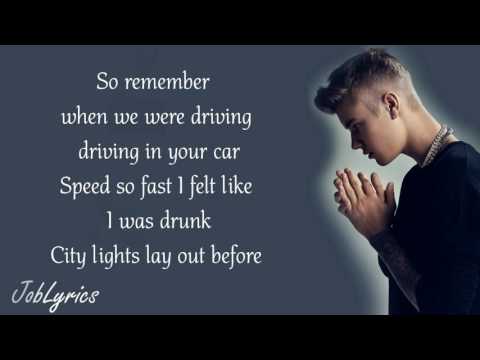 Justin Bieber - Fast Car (Lyrics)
