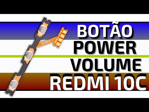 [ Xiaomi Redmi 10C 22033QAG ] Como Trocar Botoes Power Volume Ligar Flex How to Change Power Volume