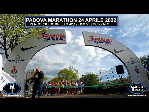 Padova Marathon 24 Aprile 2022 Percorso Completo di 42,195 KM Velocizzato