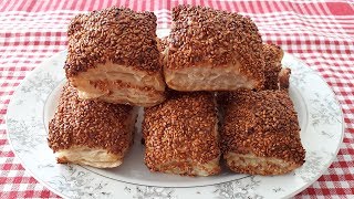 5 Dakikada Simit Tadında Milföy Börek - Kahvaltılık Tarifler, simit poğaça